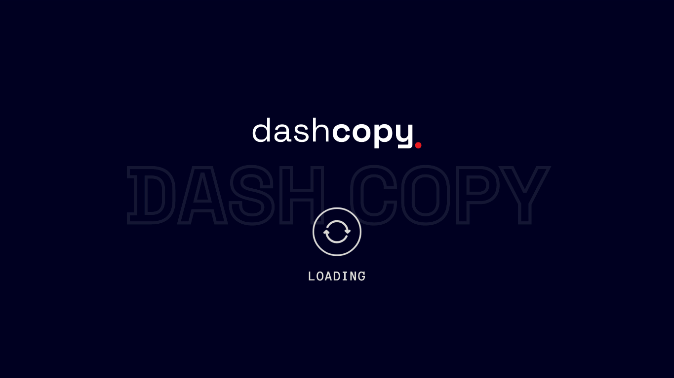 Dash copy promo video